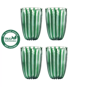 Verres haut verts DOLCEVITA - Lot de 4 verres