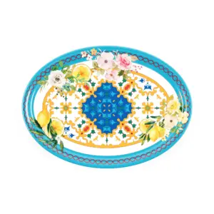 Grand Plateau ovale FLOWER&LEMON