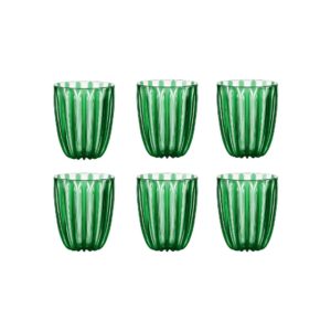 Verres bas verts DOLCEVITA 350ml - Lot de 6 verres